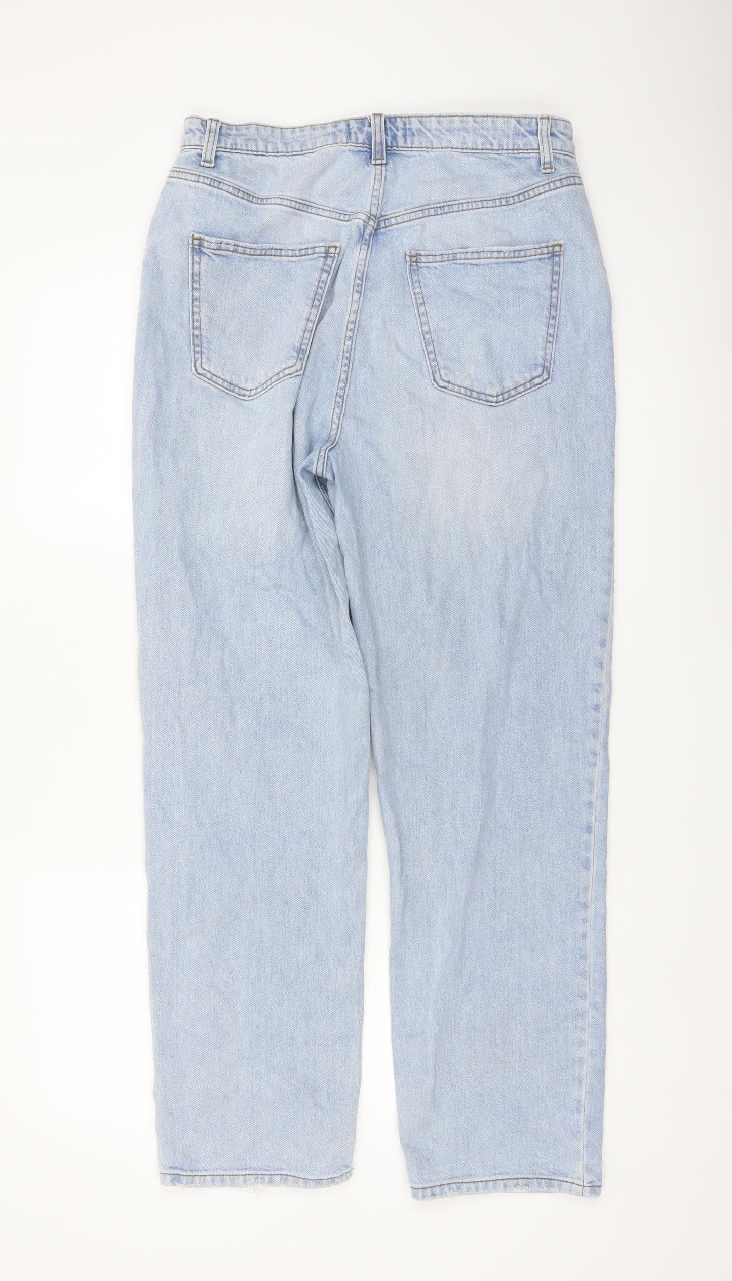 Primark Women Light Blue 14 Mom Jeans High Rise Denim