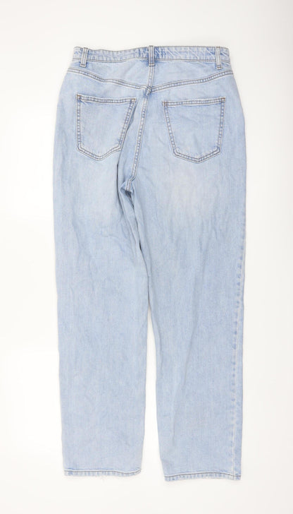 Primark Women Light Blue 14 Mom Jeans High Rise Denim