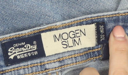 Superdry Women's Blue Mogen Slim Fit Jeans Size 12