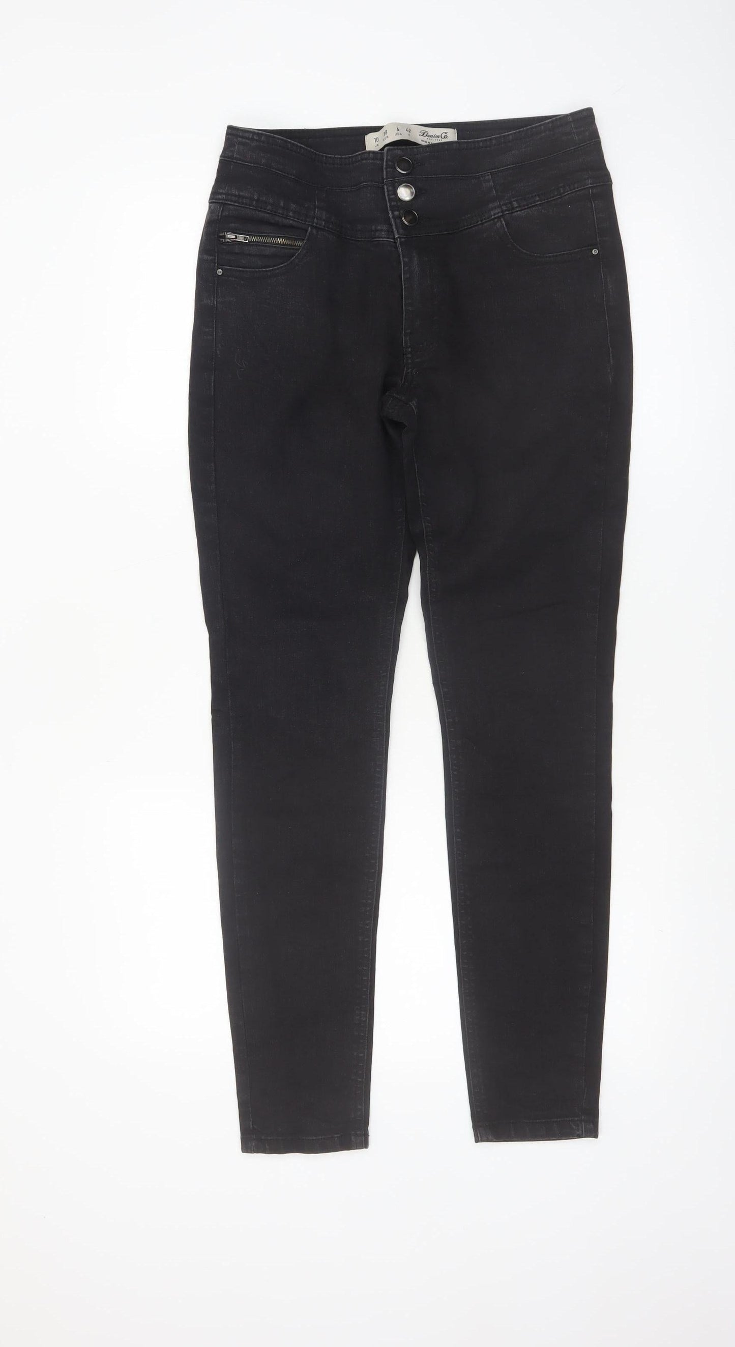 Denim Co. Women’s Black Skinny Jeans Size 10 Stretch Denim