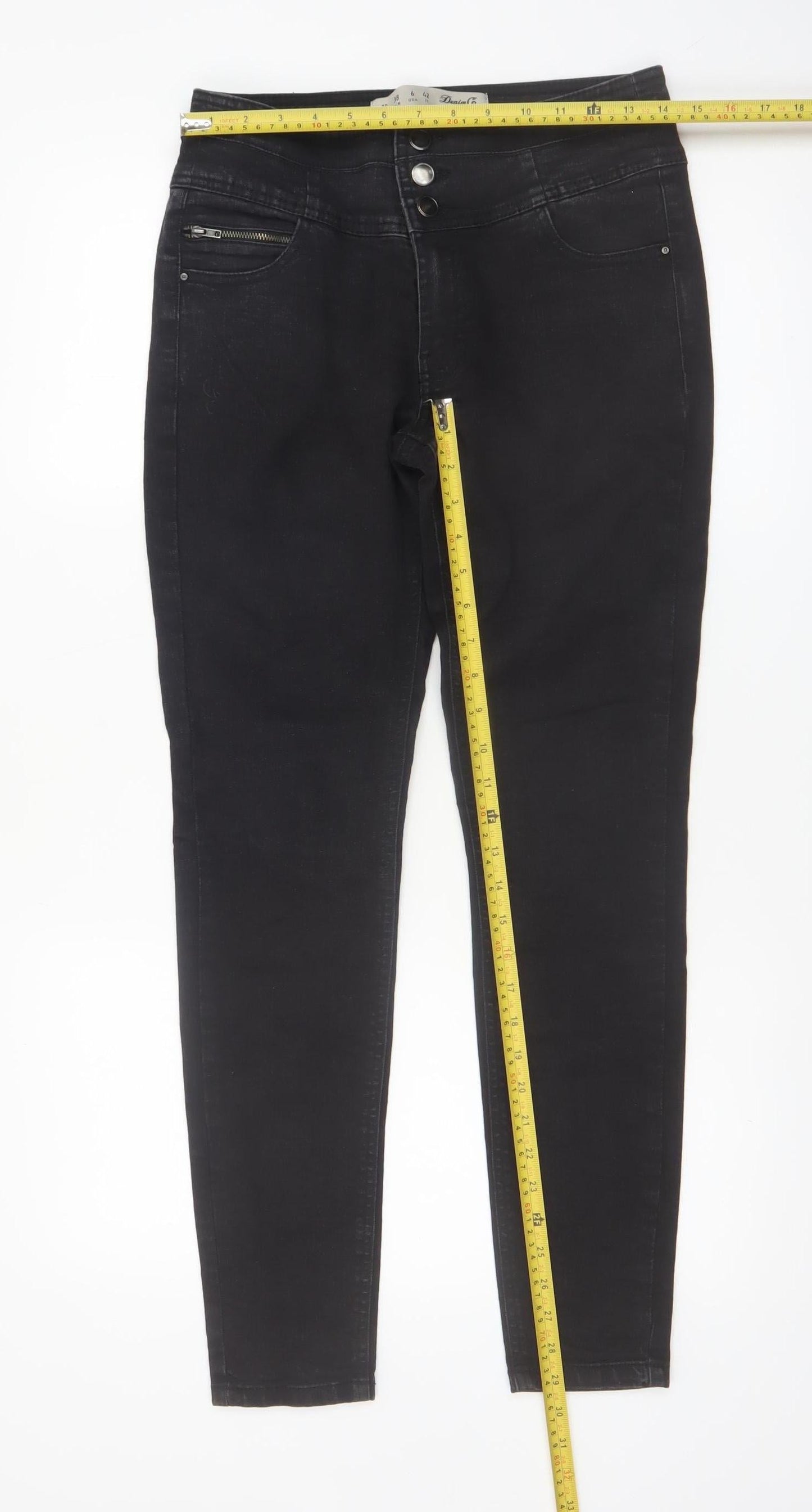 Denim Co. Women’s Black Skinny Jeans Size 10 Stretch Denim