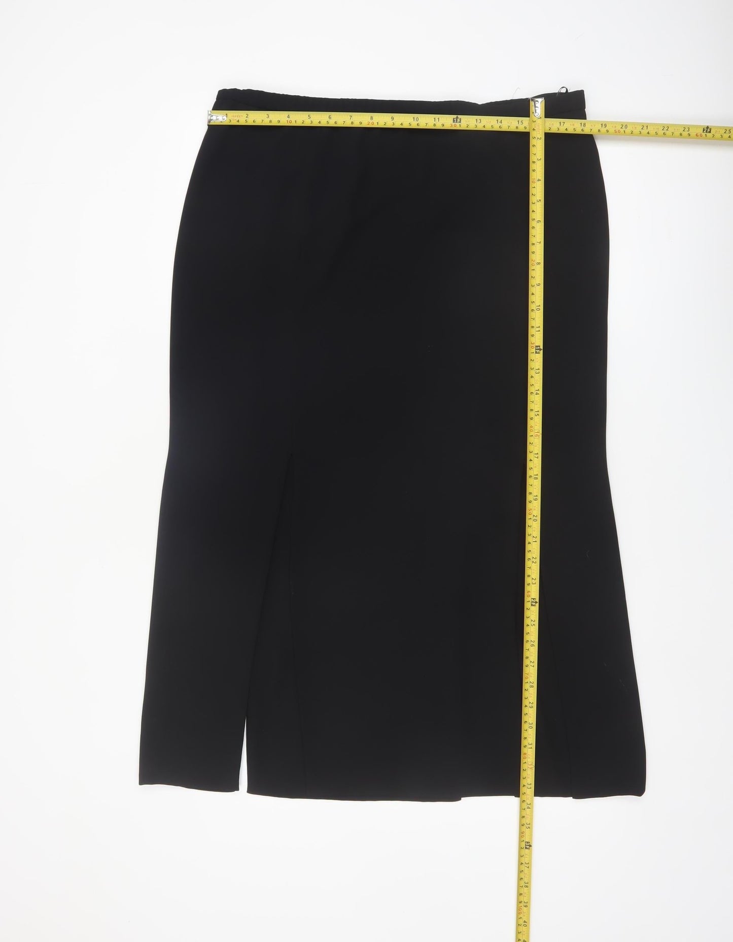 Frank Usher Women’s Black Size 14 Pencil Skirt Knee Length