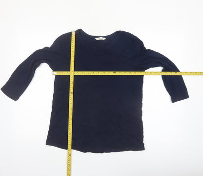 White Stuff Women's Blue Long Sleeve Tunic Blouse UK 10