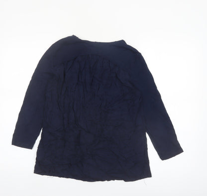 White Stuff Women's Blue Long Sleeve Tunic Blouse UK 10
