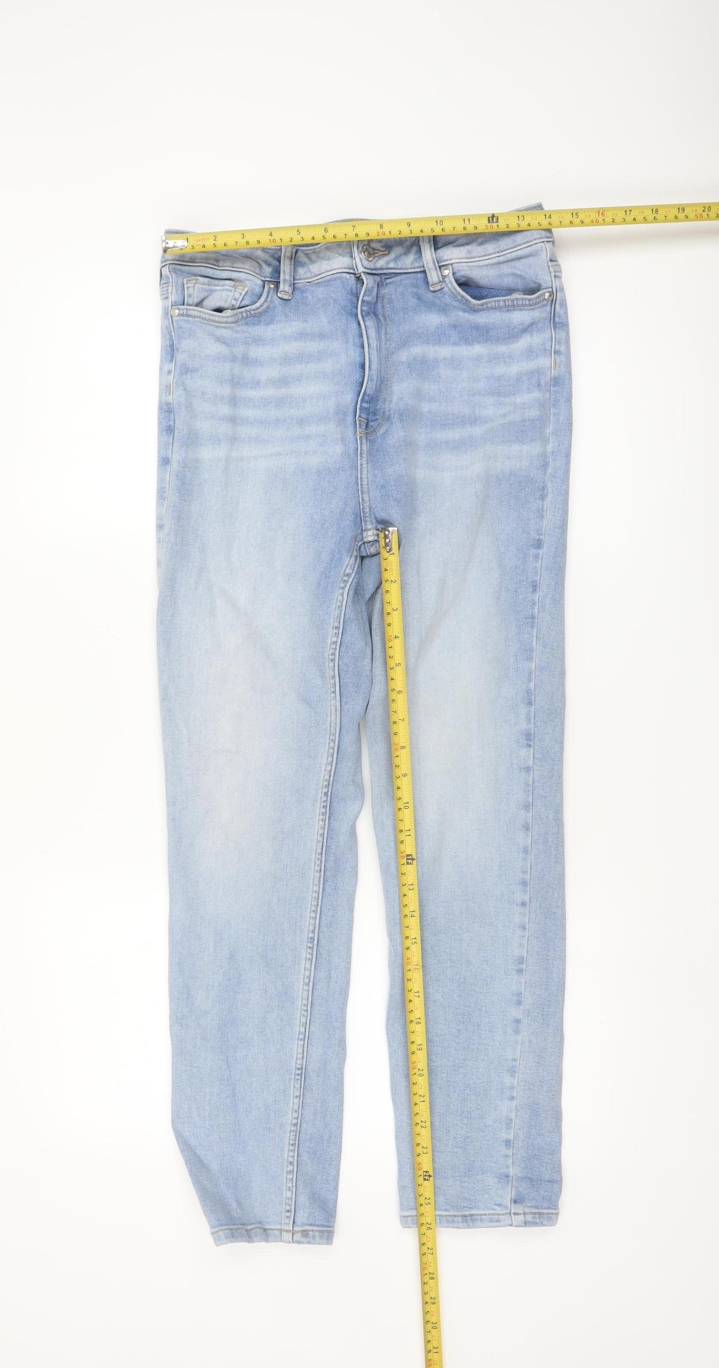 F&F Women’s Light Blue Skinny Jeans Size 10 Stretch Denim