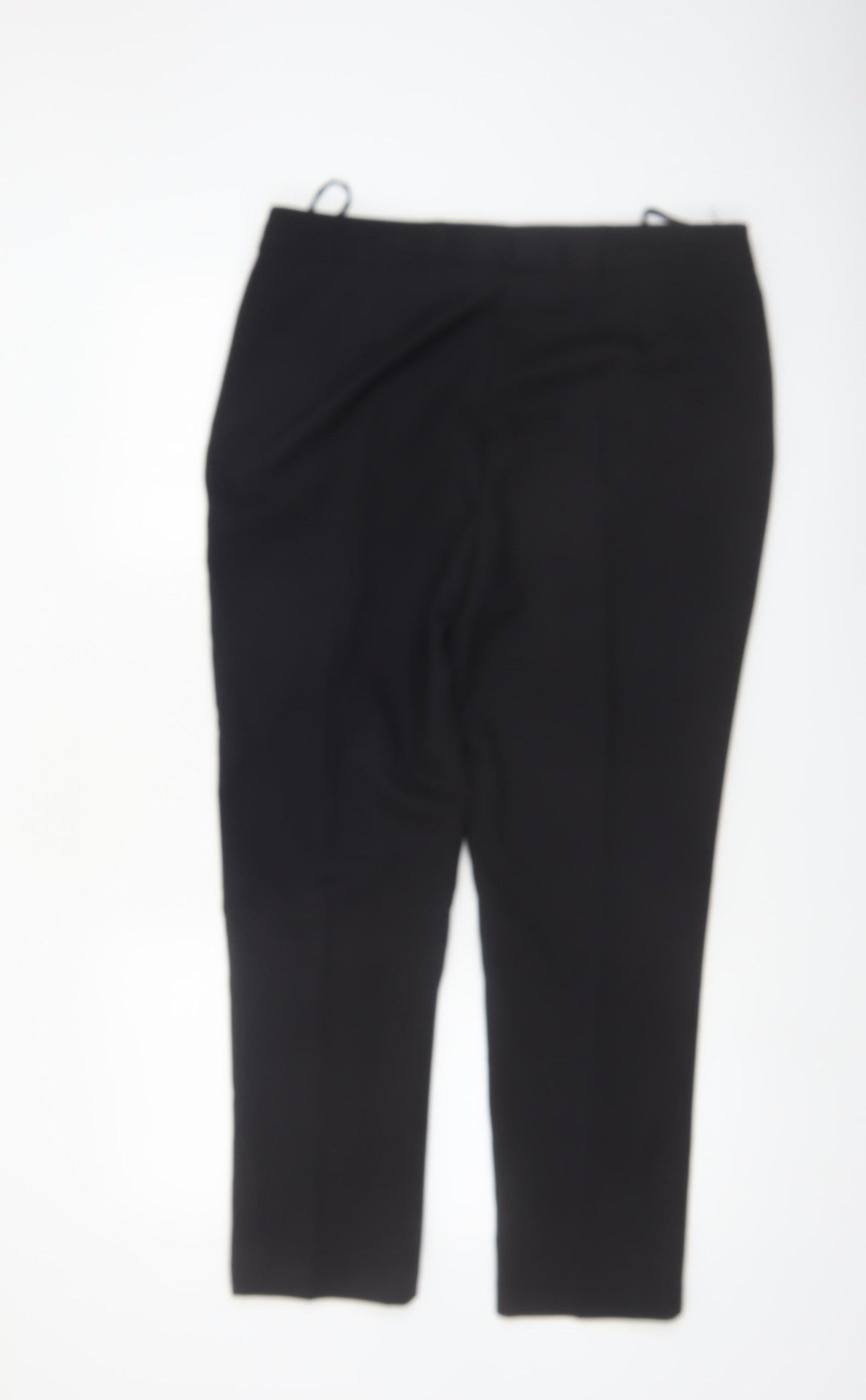 Bonmarché Womens Black Size 14 Straight Leg Polyester Trousers