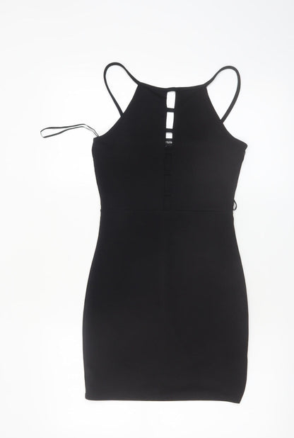 PrettyLittleThing Women’s Black Size 10 Bodycon Sleeveless Short Dress