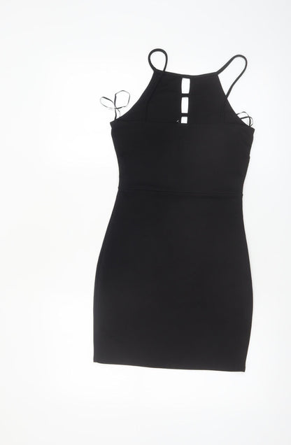 PrettyLittleThing Women’s Black Size 10 Bodycon Sleeveless Short Dress
