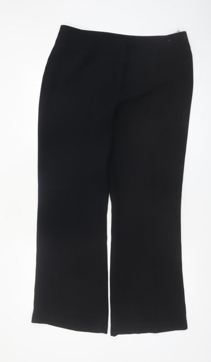Next Women Black Polyester Dress Pants Trousers Size 14 Regular