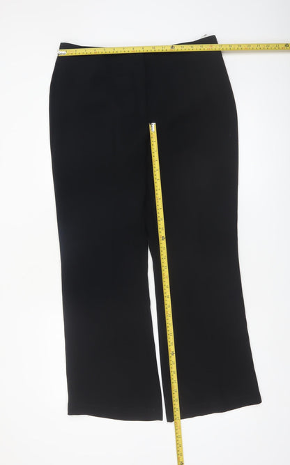 Next Women Black Polyester Dress Pants Trousers Size 14 Regular