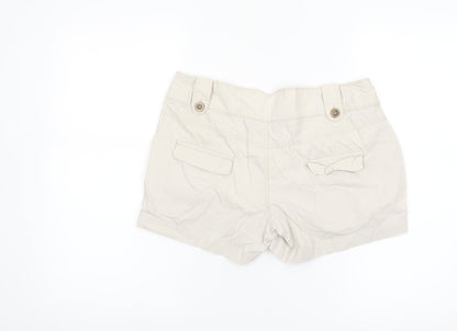 Dorothy Perkins Women's Beige Chino Shorts Size 10UK