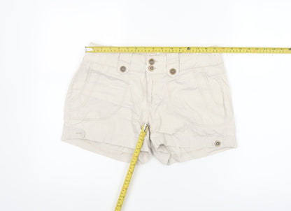 Dorothy Perkins Women's Beige Chino Shorts Size 10UK