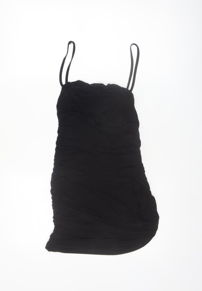 Saw It First Women's Black Size 10 Bodycon Ruched Mini Dress