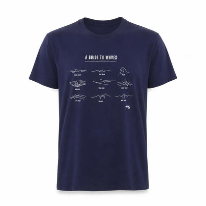 Inland Sea Men's Blue Graphic T-Shirt L Beach Surf Design