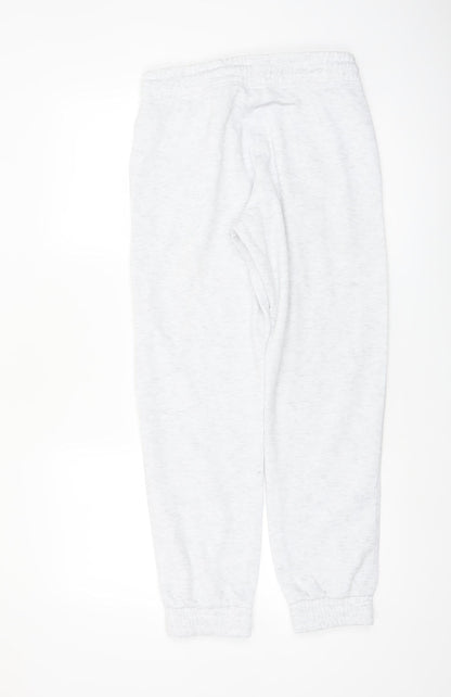Disney Womens Grey XS Jogger Sweatpants with Stitch Embroidery