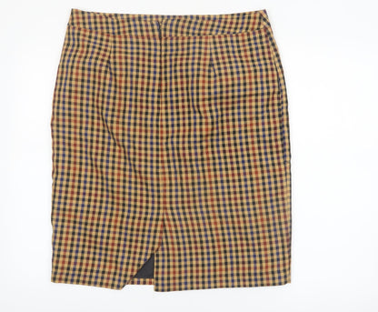 Tu Women’s Multicoloured Checked Pencil Skirt Size 16