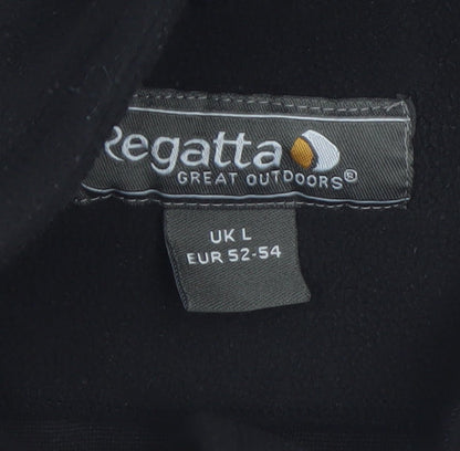 Regatta Men's Black Fleece 1/4 Zip Sweatshirt L Outdoor Pullover