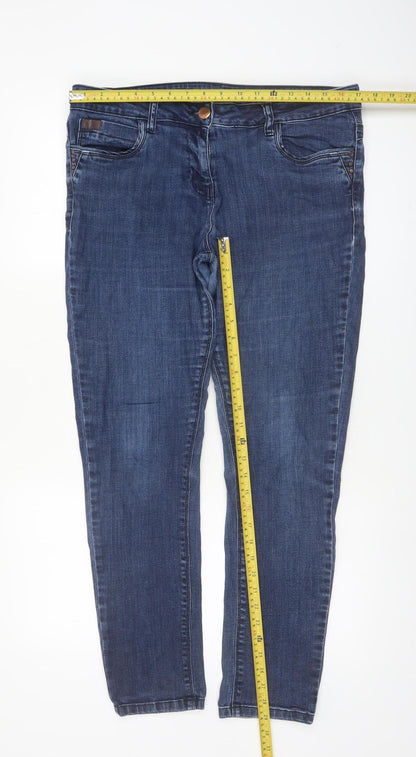 George Women’s Blue Skinny Jeans Size 14 Mid Rise Stretch Denim