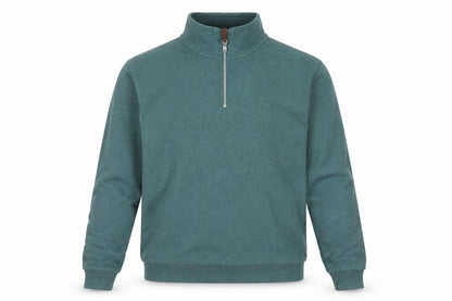 Next Men's Green 1/4 Zip Pullover Sweatshirt M Regular Fit