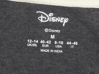 Disney Womens Grey Mickey Mouse Graphic T-Shirt Size M 12-14