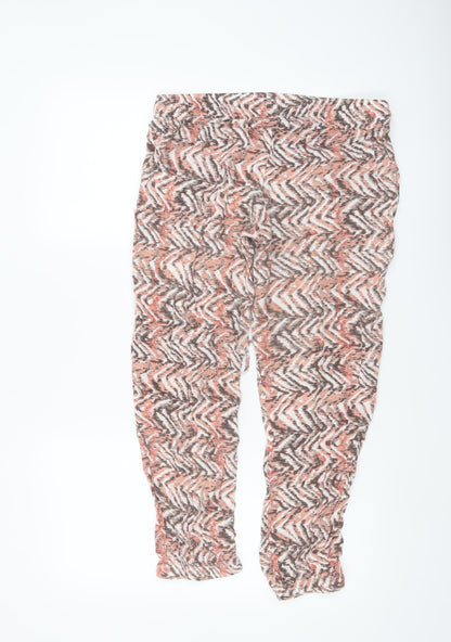 Originals Women’s Multicoloured Geometric Tapered Viscose Trousers Size 12