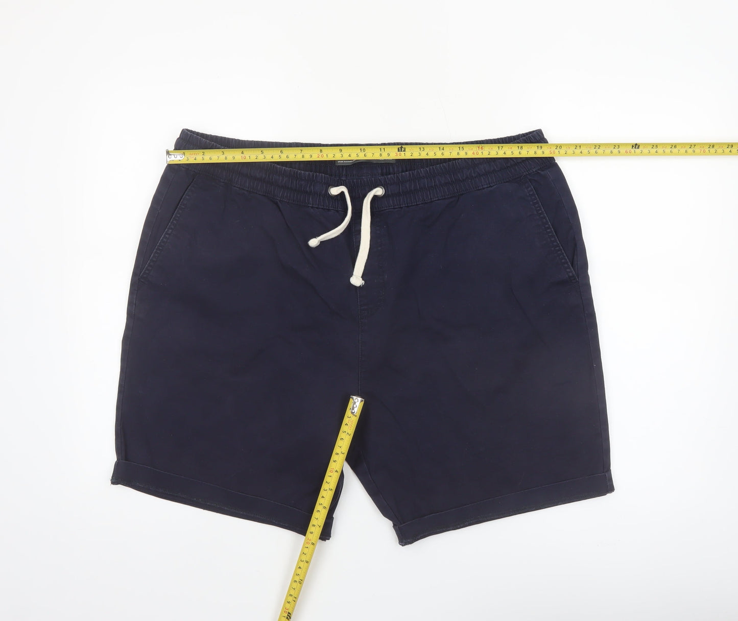 Denim Co. Men’s Blue 2XL Bermuda Relaxed Cotton Shorts
