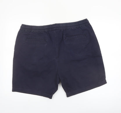 Denim Co. Men’s Blue 2XL Bermuda Relaxed Cotton Shorts