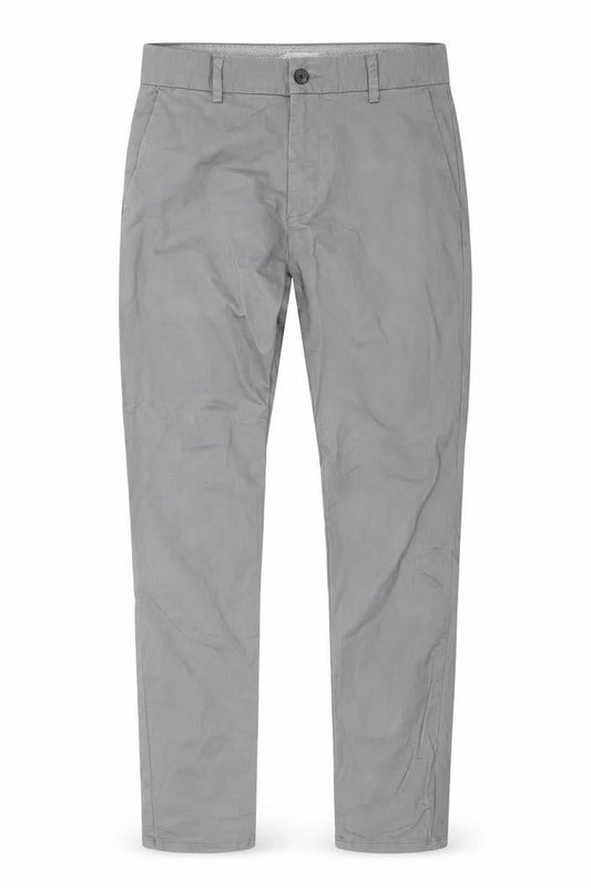 Denim Co. Men's Grey Slim Fit Chino Trousers W32 L34