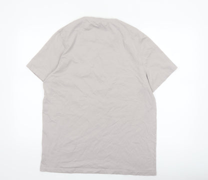 Firetrap Men's Grey Cotton Crew Neck Short Sleeve T-Shirt XL