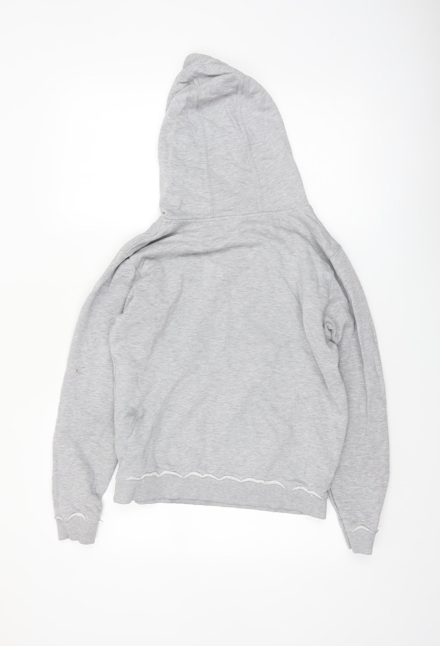 Pineapple Women's Grey Hoodie Medium Pullover Logo Cotton Blend