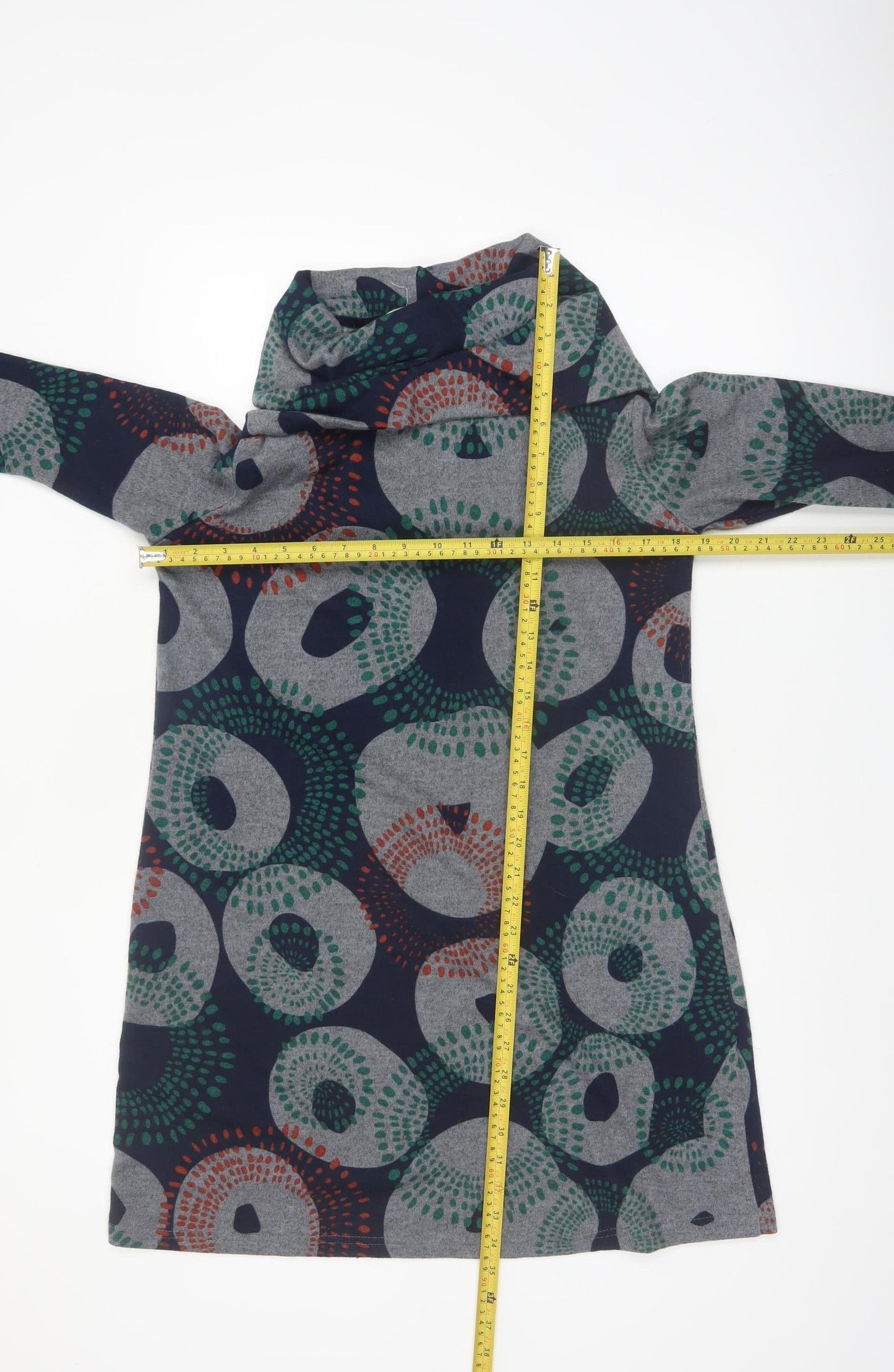 Lily & Me Women’s Multicoloured Size 14 Shift Dress Long Sleeve