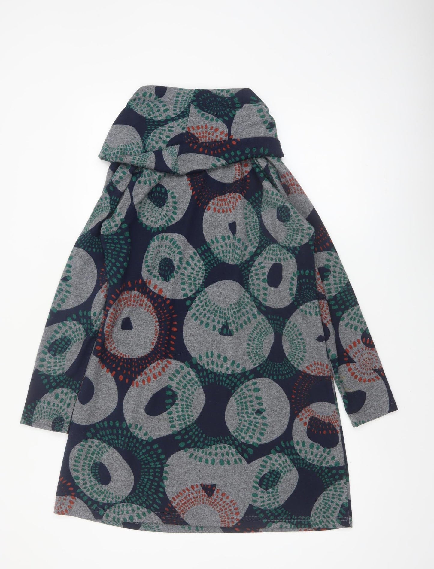 Lily & Me Women’s Multicoloured Size 14 Shift Dress Long Sleeve