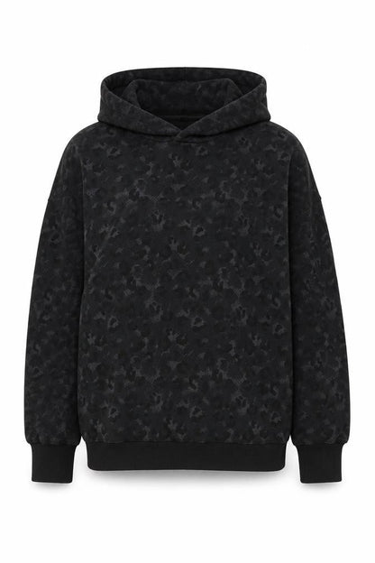 Next Womens Black Animal Print Pullover Hoodie Size S