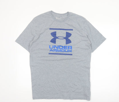 Under Armour Men's Grey Medium Graphic Sports T-Shirt
