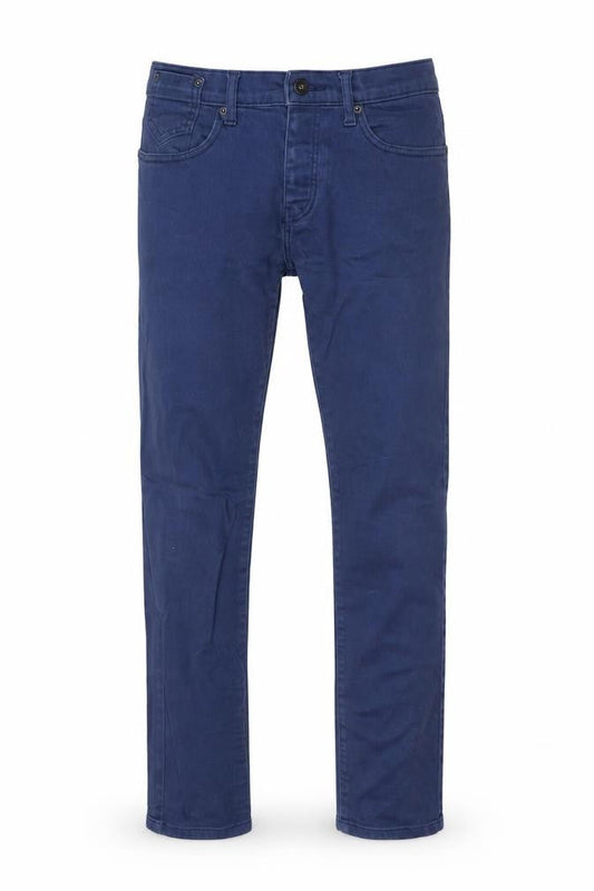 Topman Men's Blue Stretch Skinny Trousers Size 34R