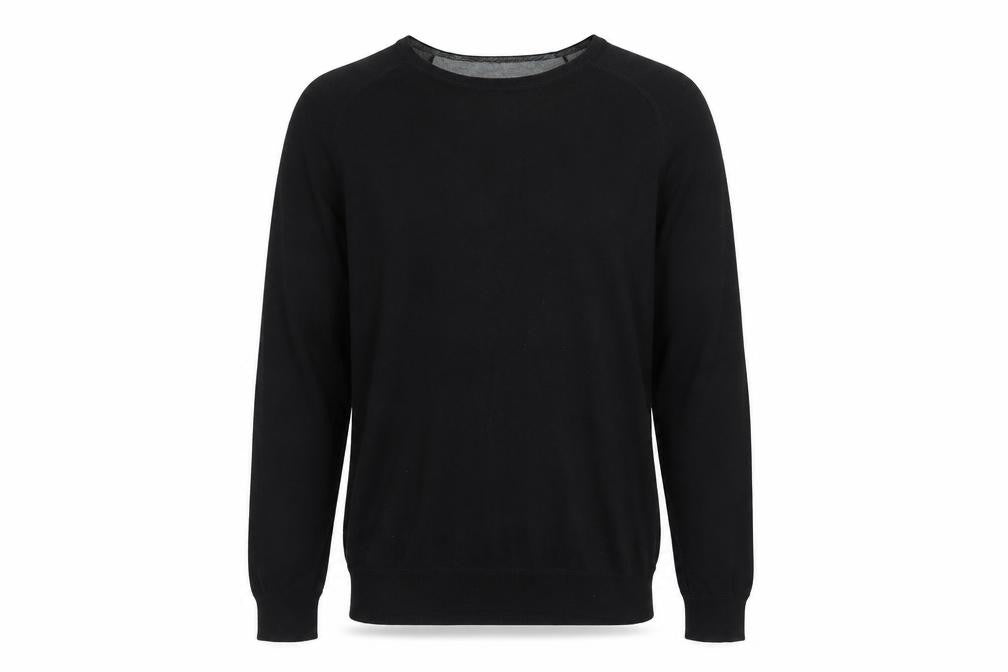 Marks and Spencer Men’s Black Cotton Cashmere Pullover Jumper L