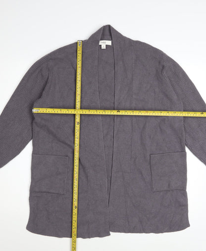 Marks and Spencer Women’s Grey Knit Cardigan Size 18 Long Sleeve Open Front