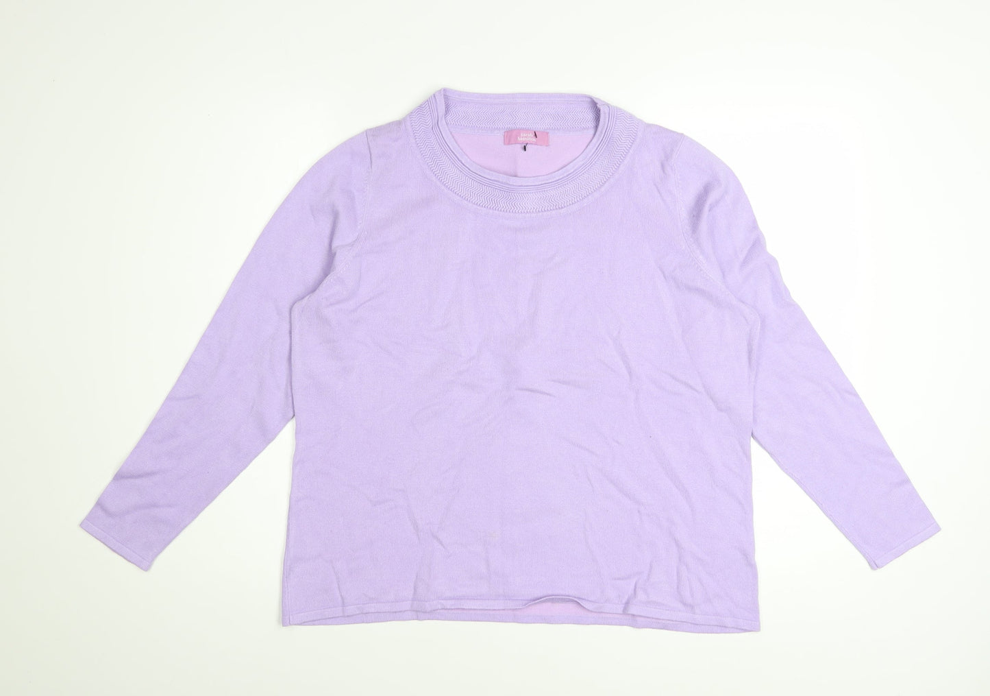 Sarah Hamilton Women’s Purple Crew Neck Long Sleeve Jumper L