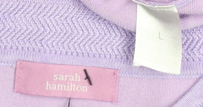 Sarah Hamilton Women’s Purple Crew Neck Long Sleeve Jumper L
