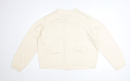 Marks and Spencer Women’s Ivory L Cardigan Knit Cotton Blend