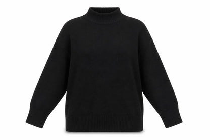 H&M Women’s Black Roll Neck Long Sleeve Pullover Jumper Size L