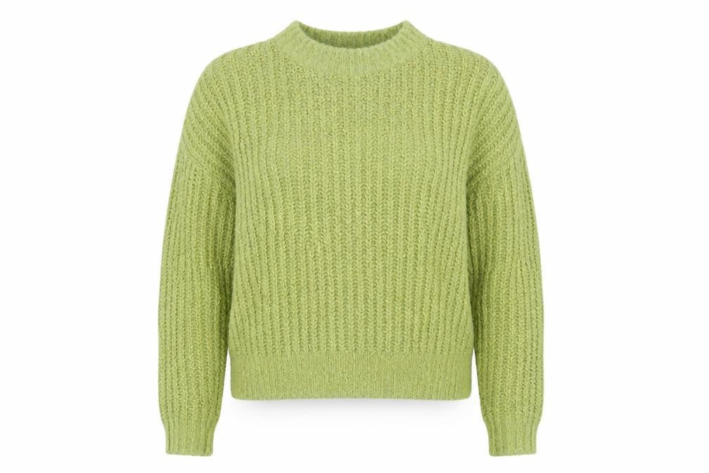 Marks and Spencer Women Green Size 16 Chunky-Knit Pullover Jumper