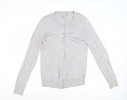 Banana Republic Women’s Grey Cotton Blend Button Cardigan Size S