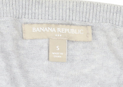 Banana Republic Women’s Grey Cotton Blend Button Cardigan Size S