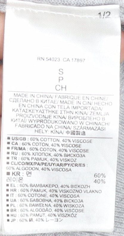 Banana Republic Women’s Grey Cotton Blend Button Cardigan Size S