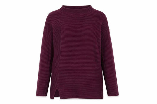 Joules Women’s Purple Cotton Ribbed Pullover Jumper Size 10