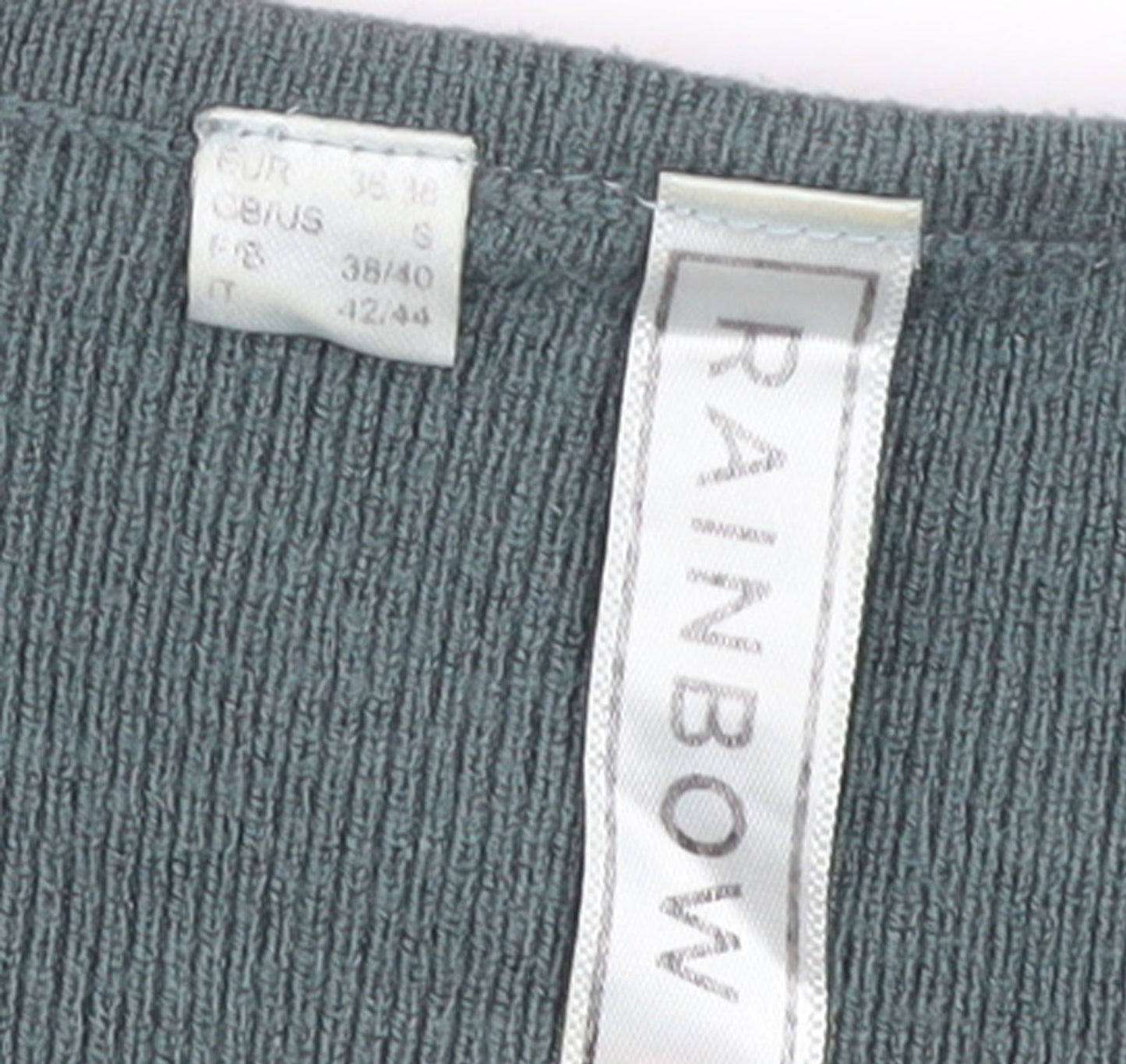 Rainbow Women’s Green Knit Wrap Dress Size 10-12 Long Sleeve