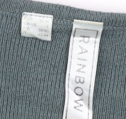 Rainbow Women’s Green Knit Wrap Dress Size 10-12 Long Sleeve