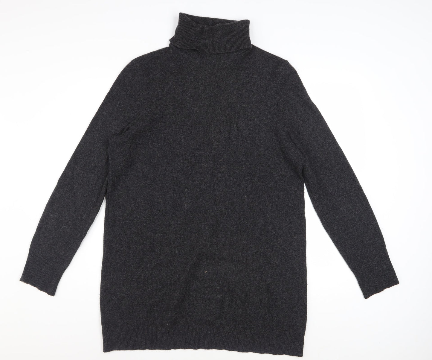 Equipment Women Black L Cashmere Roll Neck Long Sleeve Sweater Dress