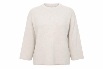Weekday Women Beige Wool Blend Chunky Knit Jumper L